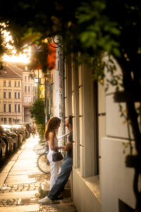Berlin Mitte people on the streets