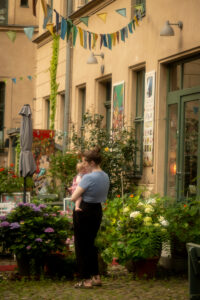 Berlin Mitte garden outside a house